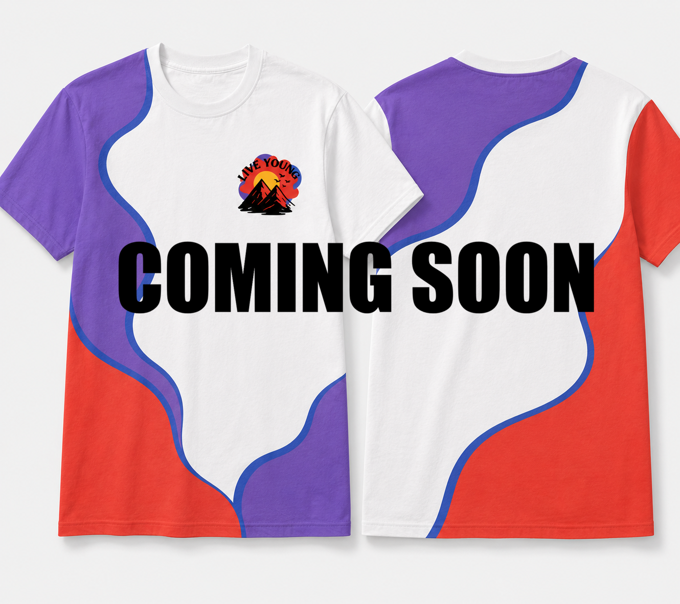 Live Young Abstract T-shirt